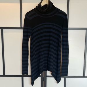 Joan Vass plaid turtleneck sweater. Small